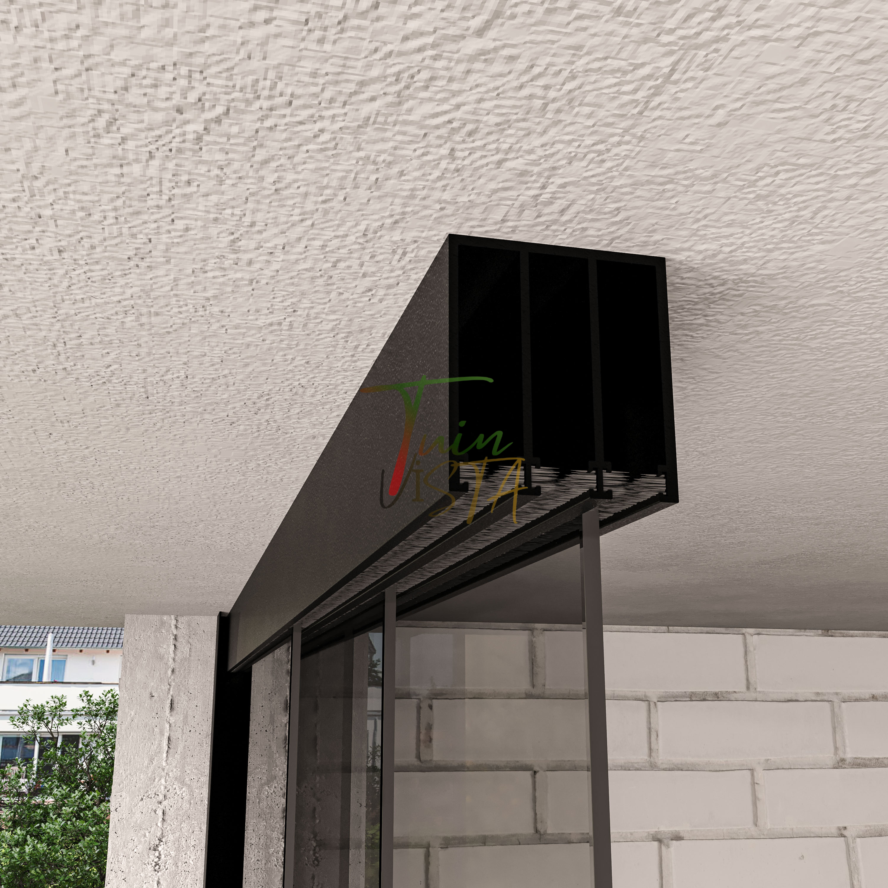 3-Rail Glazen Schuifwand tot 305 cm