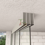 3-Rail Glazen Schuifwand tot 305 cm
