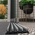 5-Rail Glazen Schuifwand tot 505 cm
