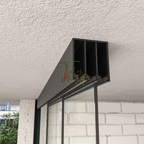 3-Rail Glazen Schuifwand tot 305 cm