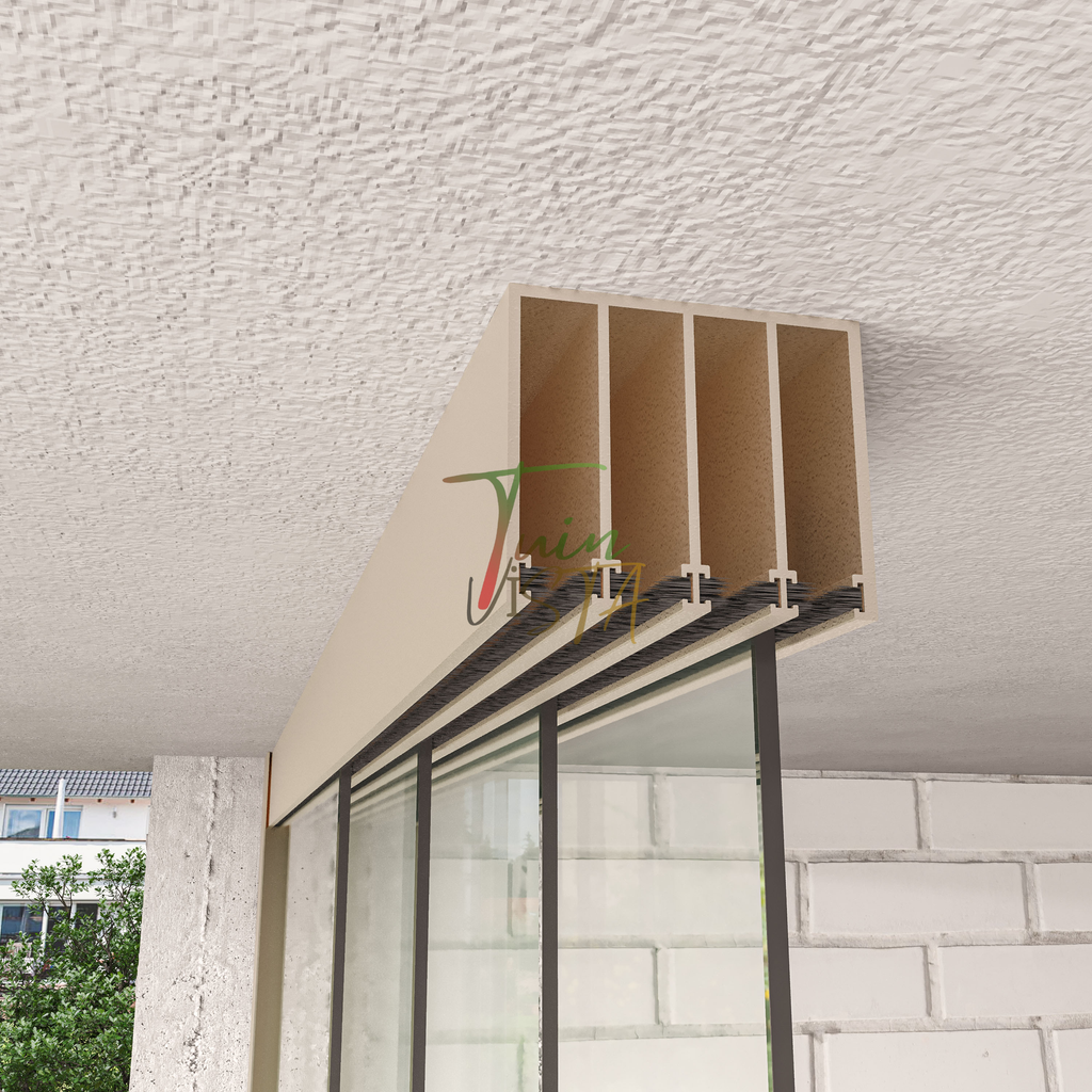4-Rail Glazen Schuifwand tot 405 cm