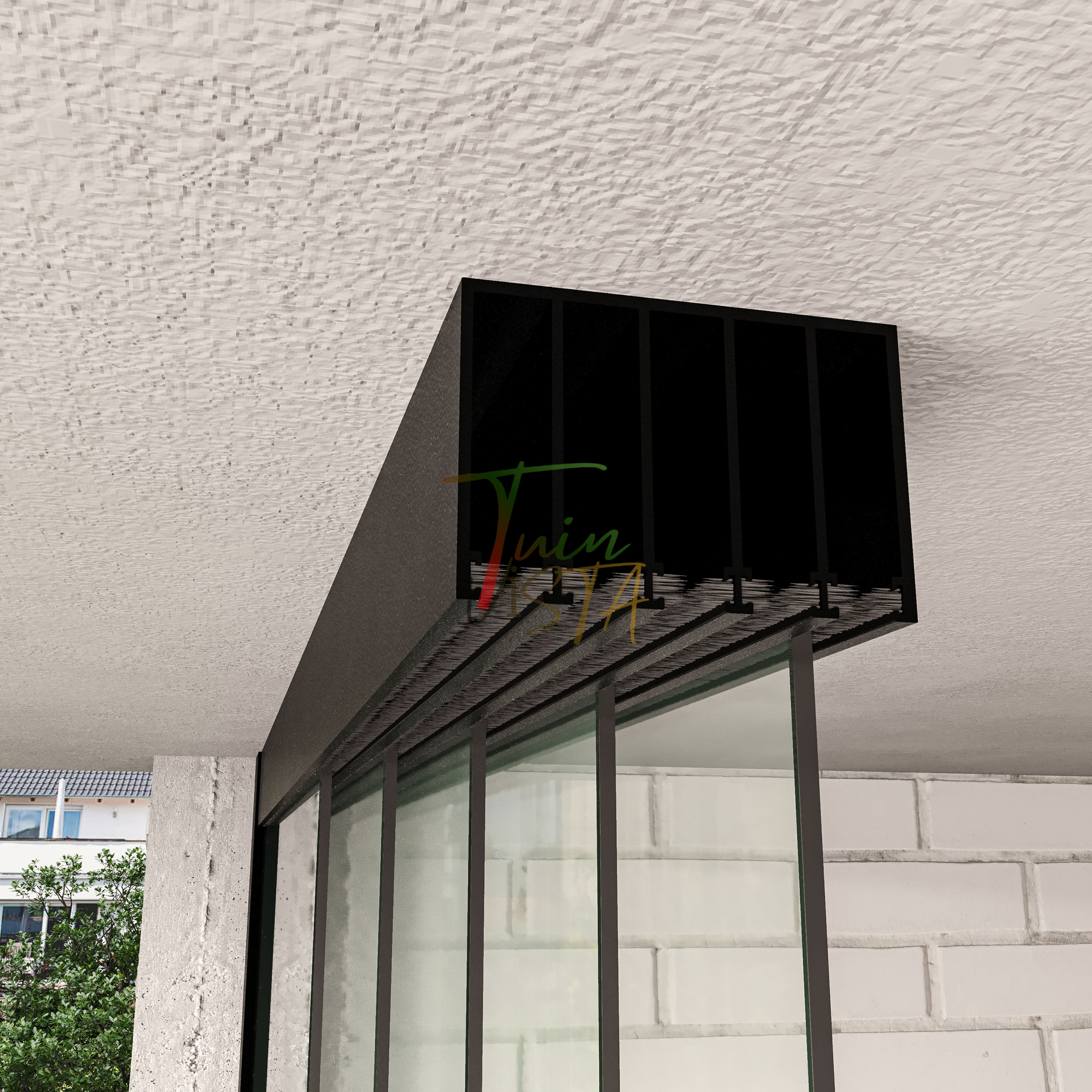5-Rail Glazen Schuifwand tot 505 cm